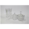 Image 1 : GENUINE LEAD CRYSTAL, 6 TALL WINE GLASSES, SUGAR