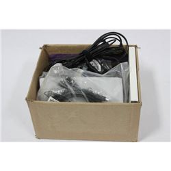 BOX WITH ASSORTMENT OF COMPUTER ACCESSORIES