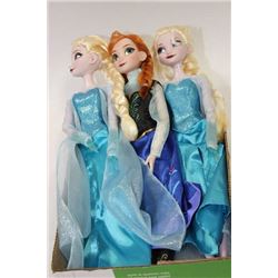 3 DISNEY FROZEN DOLLS