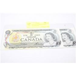 1973 1 DOLLAR BANKNOTE GEM UNCIRCULATED X2