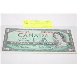 1954 1 DOLLAR BANKNOTE GEM UNCIRCULATED