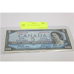 1954 5 DOLLAR BANKNOTE