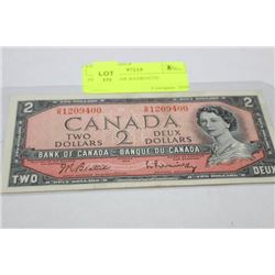 1954 2 DOLLAR BANKNOTE