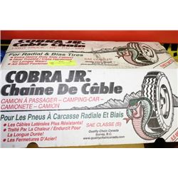 COBRA JR. CABLE TIRE CHAINS