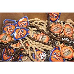 FLAT OF PEWTER NECKLACES