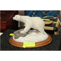 POLAR BEAR SCULPTURE BY PAUL BURDETTE SIGNED 34/50