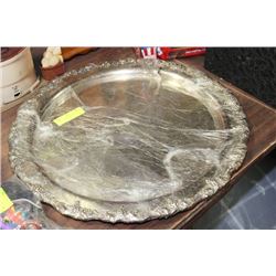 SILVER PLATED SERVING TRAY