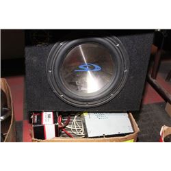 ALPINE CAR STEREO W/ SUBWOOFER