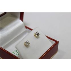 #25 10 KT GOLDDIAMOND .72CT EARRINGS