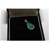 Image 1 : #63 14 KT GOLD EMERALD 2.7CT AND DIAMOND PENDANT
