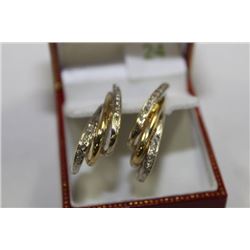 #24 14 KT Y/GOLD DIAMOND 0.3CT EARRINGS