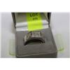 Image 1 : MENS CUBIC ZIRCONIUM AND 925 SILVER RING