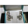 Image 1 : 14K WHITE GOLD AND DIAMOND EARRINGS
