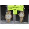 Image 1 : MATCHING HIS AND HERS QUARTZ WATCHES *AS-IS*