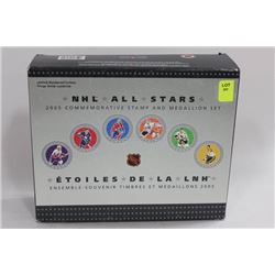 2005 NHL ALL STAR COMMERATIVE STAMP AND MEDALLION