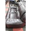 Image 3 : POWER RECLINER BROWN LEATHER LOVE SEAT