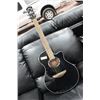 Image 1 : YAMAHA BLACK GUITAR WITH PICK-UP AND SOFT CASE