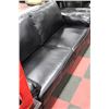 Image 4 : BLACK LEATHER SOFA AND LOVE SEAT