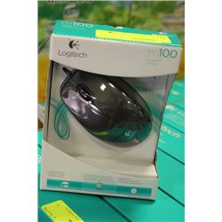 LOGITECH M100 CORDED MOUSE