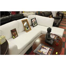 NEW APT SIZE WHITE L SHAPED SECTIONAL