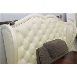 NEW QUEEN SIZE PADDED HEADBOARD W RAILS