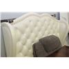 Image 1 : NEW QUEEN SIZE PADDED HEADBOARD W RAILS