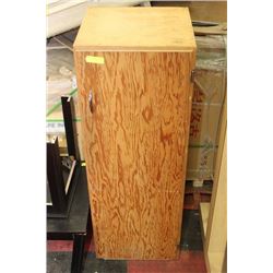 WOODEN CABINET W/ SHELVING