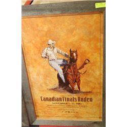 CANADIAN FINALS 2001 RODEO POSTER  38x25"