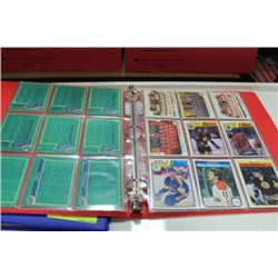 BINDER OF MID 70'S  ASSORTED HOCKEY CARDS