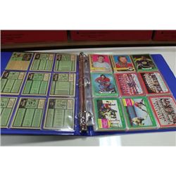 BINDER OF ASSORTED EARLY 70'S SPORTS CARDS