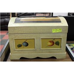 PAINTED DECORATIVE CHEST AND JEWELLERY BOXES