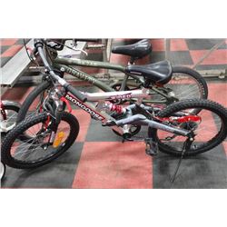 MONGOOSE 6 SPEED FULL SUSPENSION KIDS BIKE