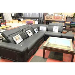 NEW BLACK  L SHAPE SECTIONAL