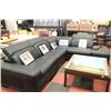 Image 1 : NEW BLACK  L SHAPE SECTIONAL