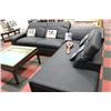 Image 4 : NEW BLACK  L SHAPE SECTIONAL