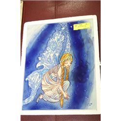 GLAZED PORCELIN FAIRY ART