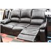 Image 4 : NEW BROWN LEATHERETTE RECLINING SOFA AND LOVE SEAT