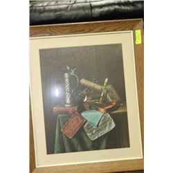 WILLIAM HARNETT ORIGINAL FRAMED PRINT, IRISH