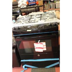 NEW BLACK GE CAFE SLIDE IN GAS STOVE