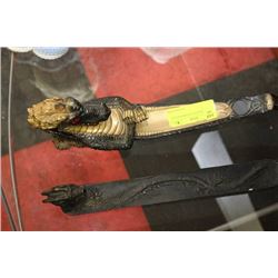 PAIR OF DRAGON THEMED INCENCE BURNERS