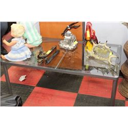 GLASS TOP COFFEE TABLE