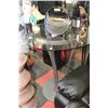 Image 1 : ROUND METAL AND GLASS BAR TABLE