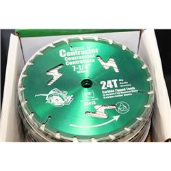 NEW CONTRACTOR 7 1/4" CIRCULAR SAW BLADE