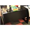 Image 1 : BLACK WOOD GLASS TOP DESK