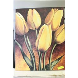 CANVAS PRINT, TULIPS, 21x25