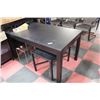 Image 1 : BLACK KITCHEN TABLE (SCUFFED)