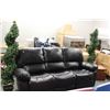 Image 1 : BLACK LEATHERETTE SOFA