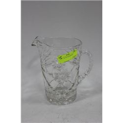 PIN WHEEL CUT GLASS JUG