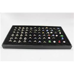 TRAY OF OLD STORE STOCK  RINGS