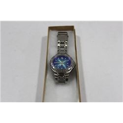 'FOSSIL BLUE' MENS STAINLESS WATCH